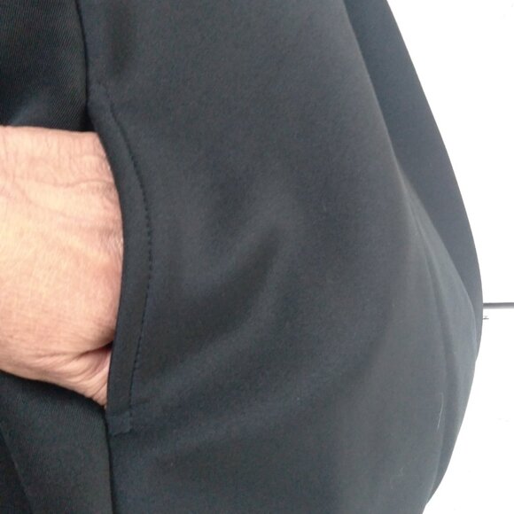 BLACK SCALLOPED NECKLINE A-LINE DRESS SLEEVELESS SIZE M MEDIUM - Picture 14 of 14